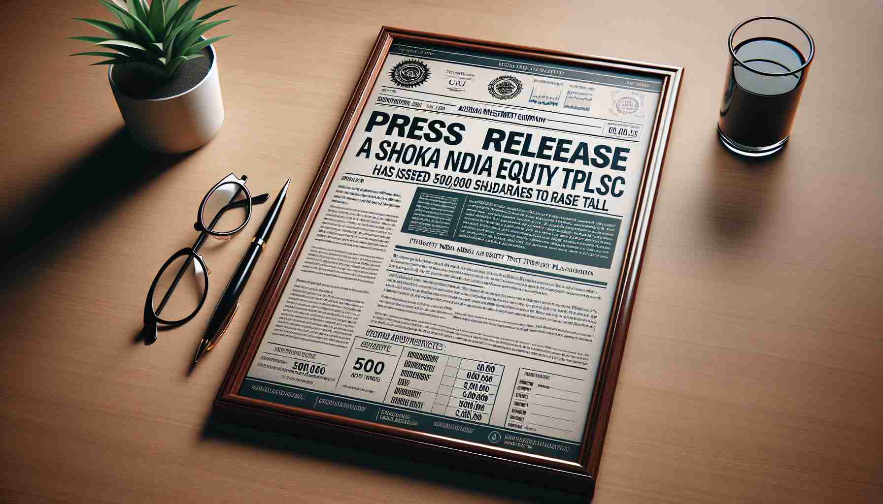 Ashoka India Equity Investment Trust PLC Issues 500,000 Shares to Raise Capital